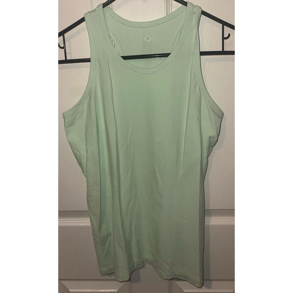 AthletaGirl Limitless Racerback Tank Top Mint Green Size 16 Fits Women XS/S